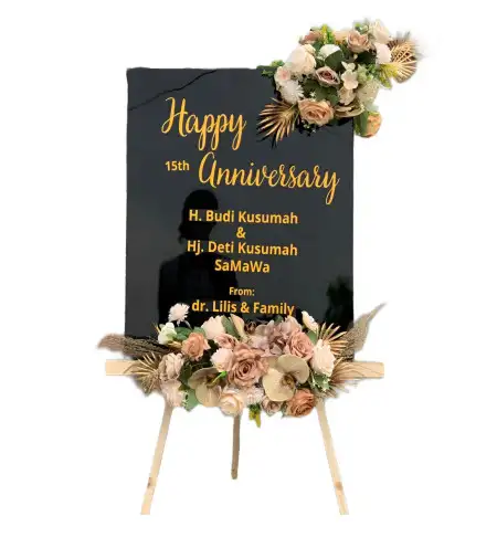 Papan Bunga Akrilik Lucky Garden Wedding Venue Bsd